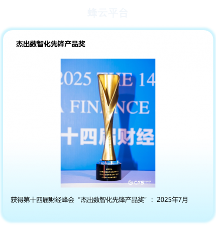 杰出数智化先锋产品奖